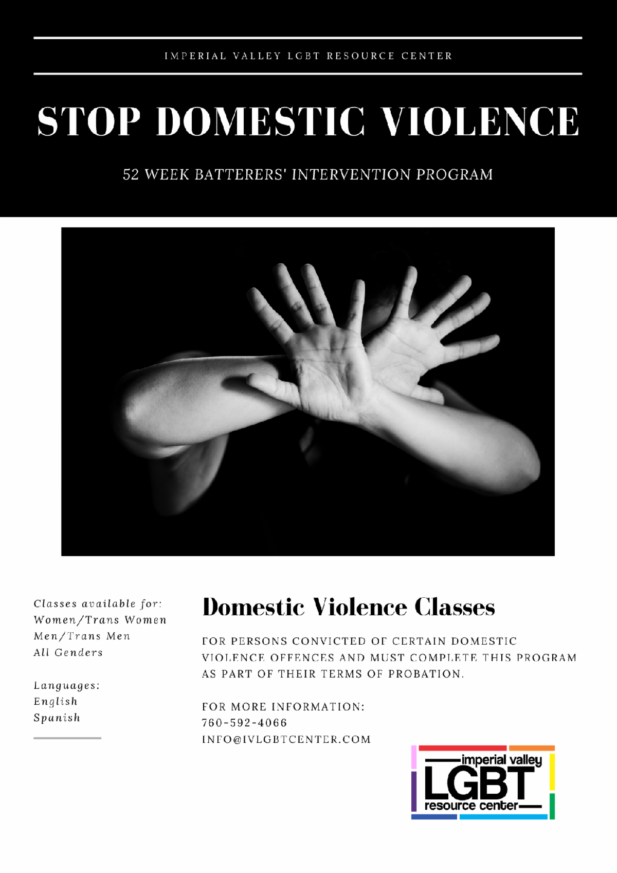 Domestic Violence/Anger Management | Imperial Valley LGBT Resource Center